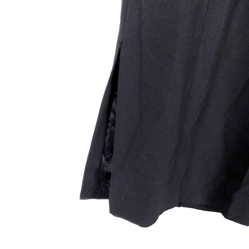 Isaac Mizrahi Women's 6 Black Square 2 Snap Strap Sleeveless Midi Dress - Picture 9 of 9